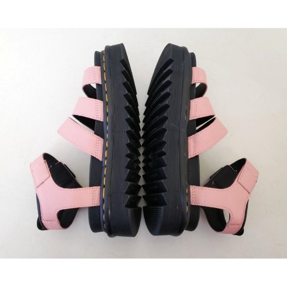 Doc Dr. Martens Blaire Flatform Pink Leather Sandals Women's Size 8 39 NEW - Picture 9 of 16